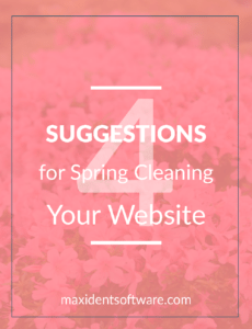 4 Suggestions for Spring Cleaning Your Website